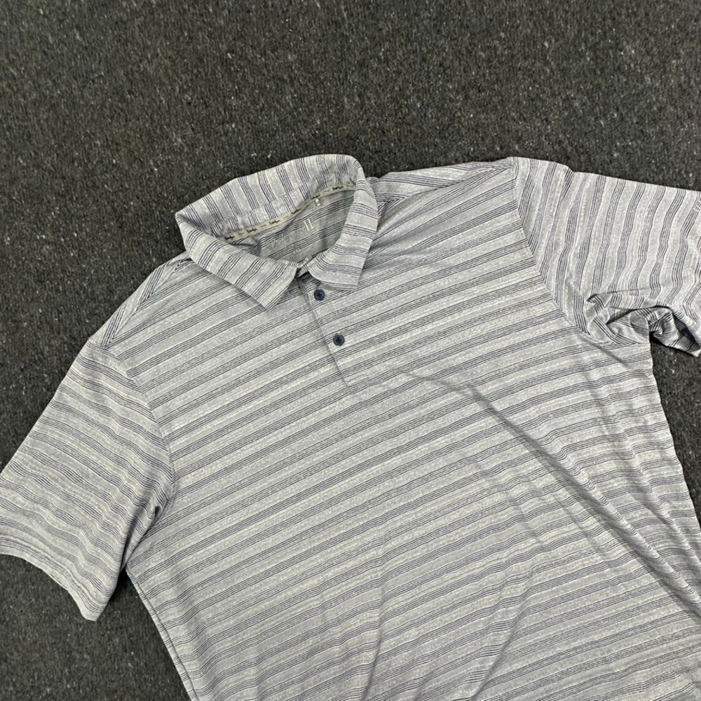 Walter Hagen Polo Shirt Mens Size XXL Blue White Performance Golf Majors 11